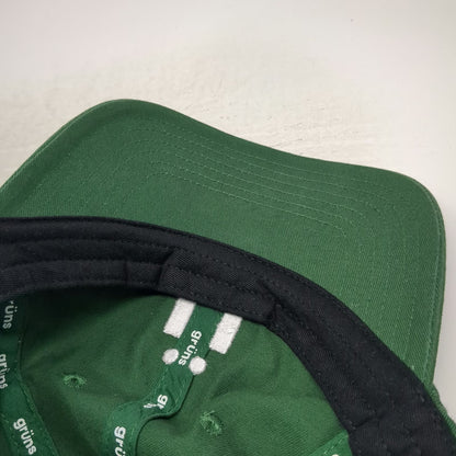 Grüns Baseball Cap Green One Size Cotton Adjustable Slideback Embroidered Hat
