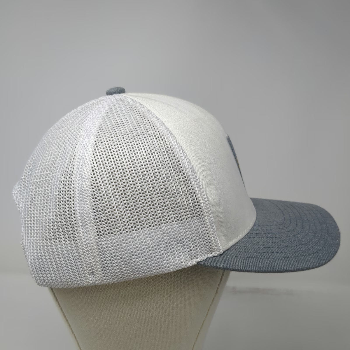 TravisMathew Trucker Hat White One Size Palm Tree Patch Mesh Snapback Golf Cap