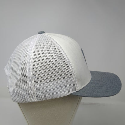 TravisMathew Trucker Hat White One Size Palm Tree Patch Mesh Snapback Golf Cap