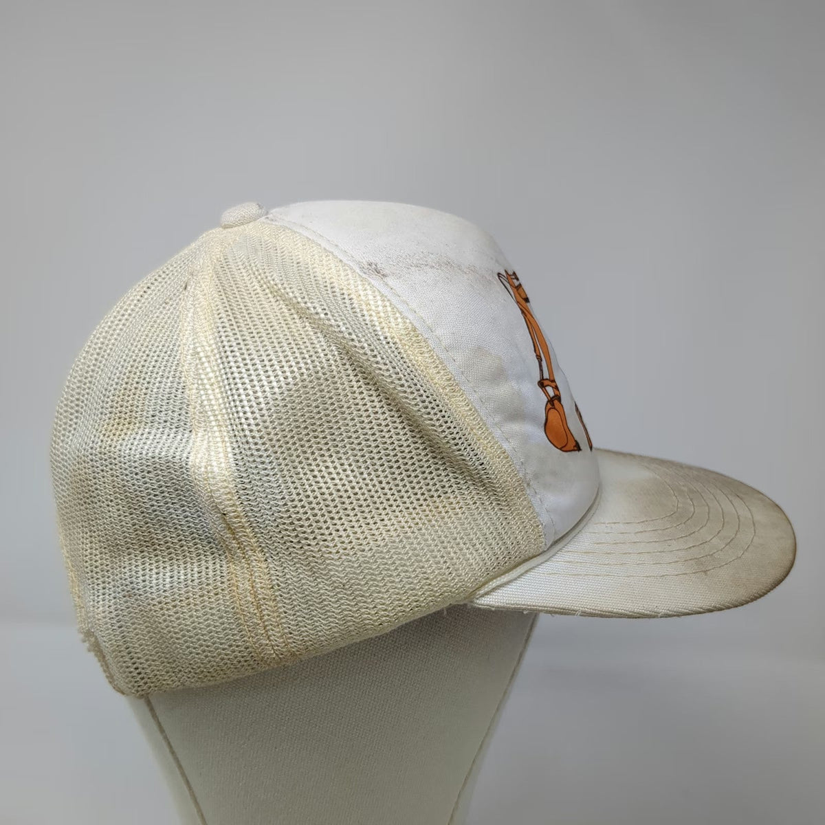 Case Century Excavator Construction Trucker Hat White One Size Mesh Snapback