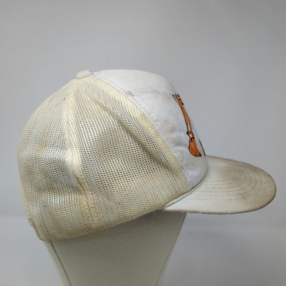 Case Century Excavator Construction Trucker Hat White One Size Mesh Snapback