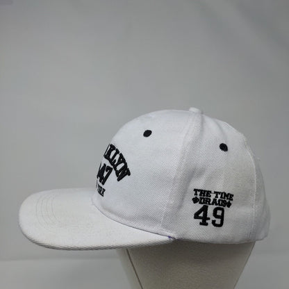 Brooklyn 1947 New York Snapback Hat White OSFA Adjustable Embroidered