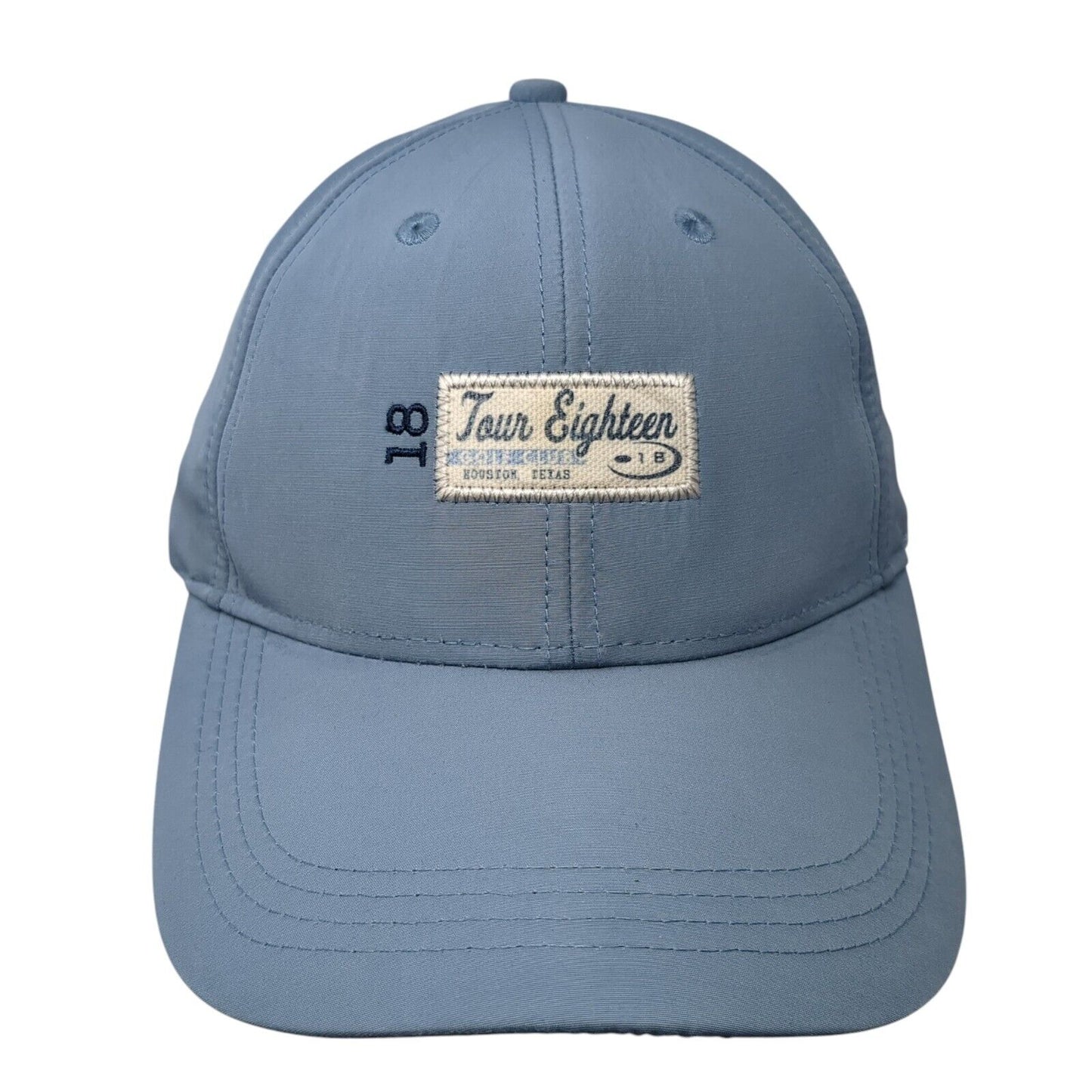 Tour Eighteen Golf Club Boston Texas Strapback Hat Blue OS Classic Cut Ahead