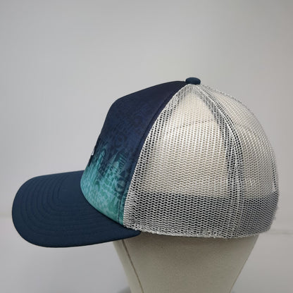 Quiksilver Trucker Hat Blue One Size Hawaii Mesh Back Logo Snapback Gradient