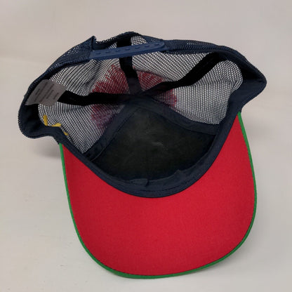 Light Up Christmas Walmart Snapback Trucker Hat Multicolor OS Mesh Back Pom Pom