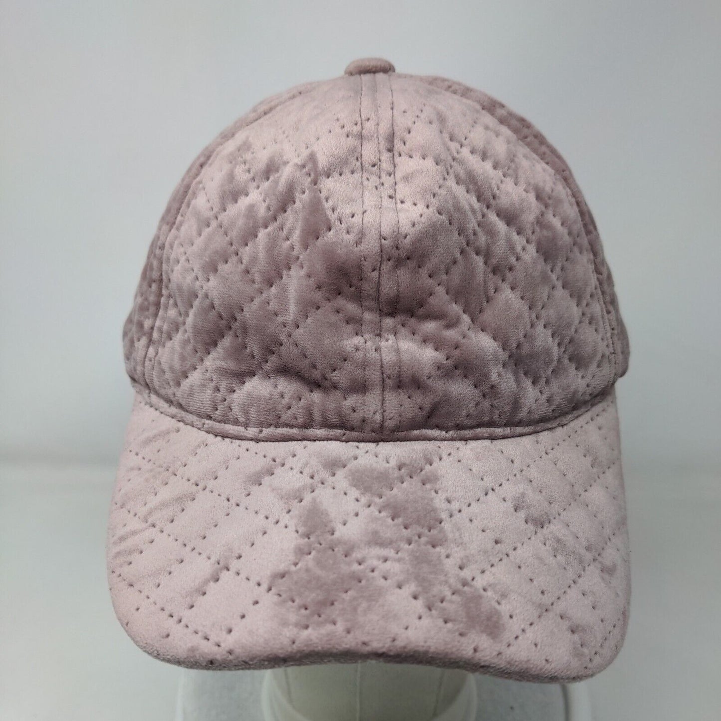 David And Young Strapback Hat Pink One Size Adjustable Quilted Blank 6 Panel