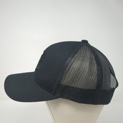 The Classics Yupoong Snapback Trucker Hat Black One Size Embroidered