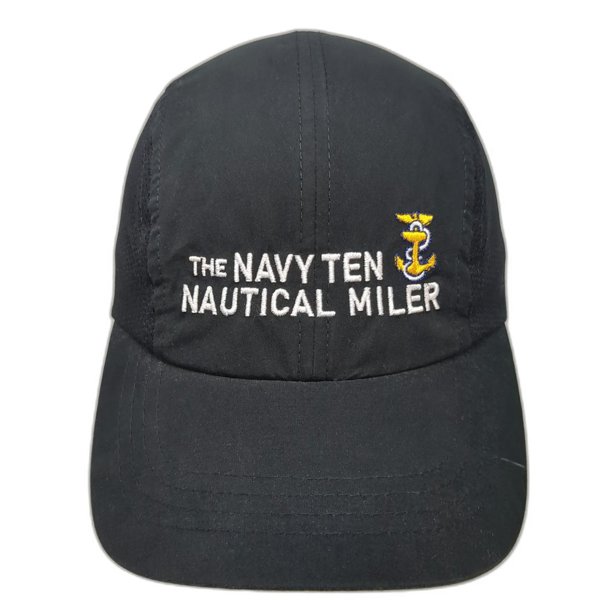 Headwear Associates Baseball Cap Black One Size Navy Ten Nautical Miler Race Hat