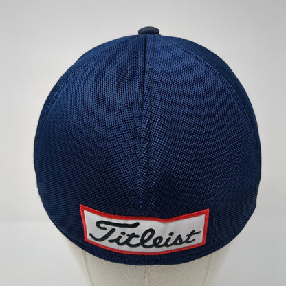 Titleist Fitted Mesh Back Hat Blue Small-Medium Embroidered New Era