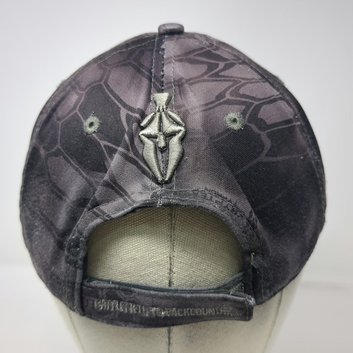 Kryptek Baseball Cap Gray One Size Typhon Camo American Flag Spartan Hat