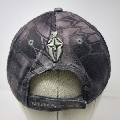 Kryptek Baseball Cap Gray One Size Typhon Camo American Flag Spartan Hat