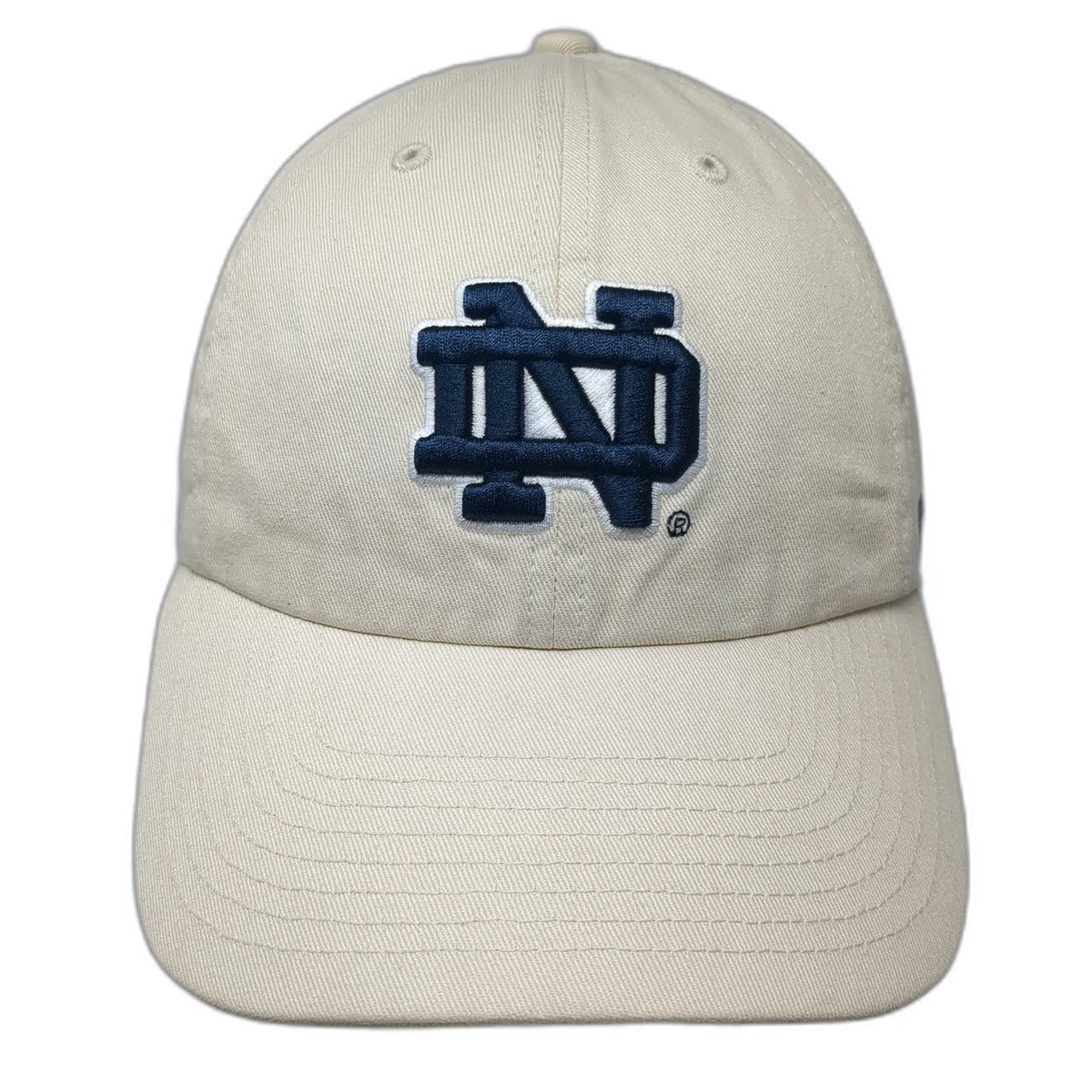 '47 Brand Notre Dame Fighting Irish NCAA Hat Beige OSFM Cap ND Logo Embroidered