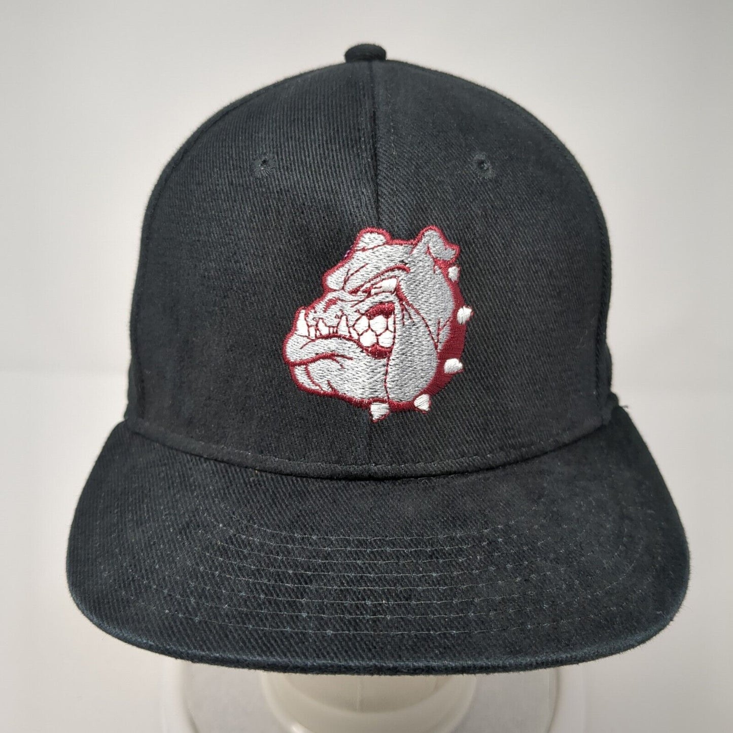 Bulldog Mid Missouri Credit Union Snapback Hat Black OS Adjustable Embroidered
