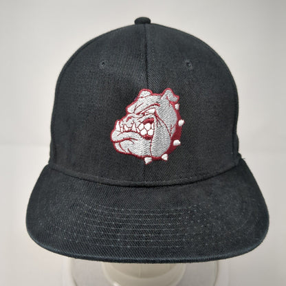 Bulldog Mid Missouri Credit Union Snapback Hat Black OS Adjustable Embroidered