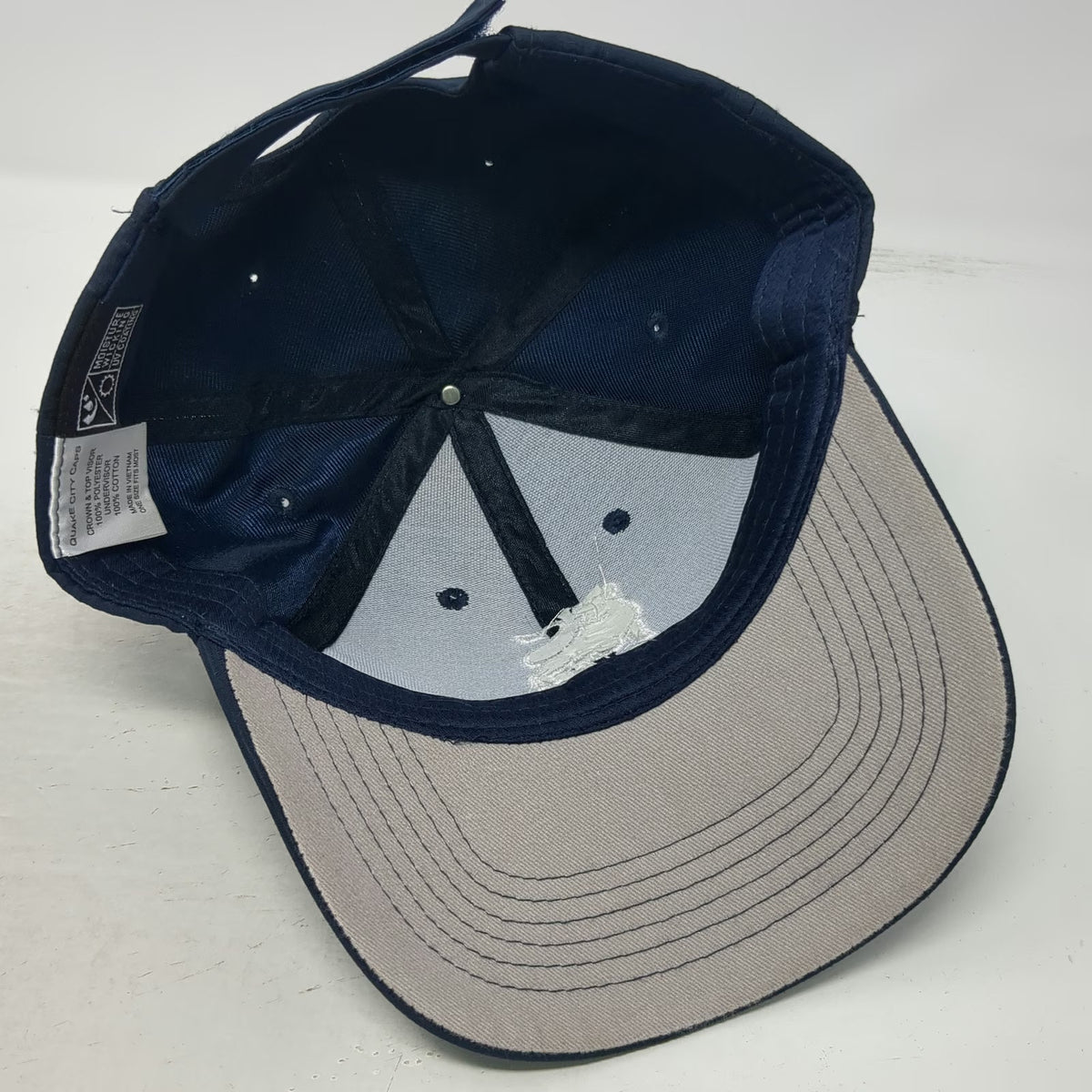 Quake City Merrill Bank of America Blue One Size Baseball Cap Hat Strapback