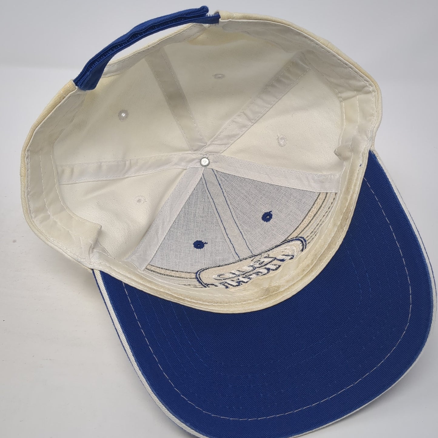 Bud Light Strapback Baseball Cap Blue One Size Adjustable Embroidered 6 Panel