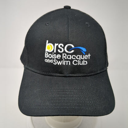 Brsc Boise Racquet and Swim Club Snapback Trucker Hat Black One Size Mesh Back