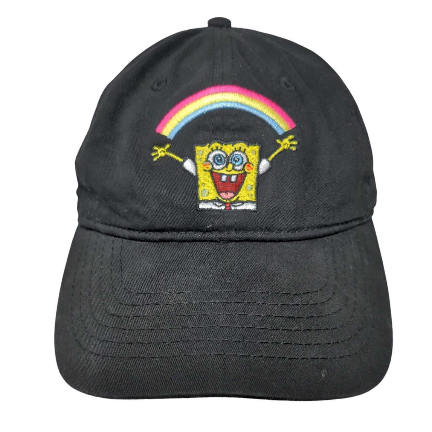 Nickelodeon SpongeBob Squarepants Slideback Hat Black One Size Embroidered