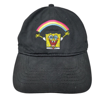 Nickelodeon SpongeBob Squarepants Slideback Hat Black One Size Embroidered