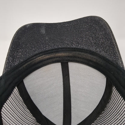 Unbranded Strapback Mesh Back Trucker Hat Ponytail Gray One Size Sparkly