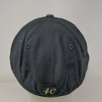 Tippin Down 40 Fitted Hat Black Size 7 3/4 Lightweight Embroidered 6 Panel Lids