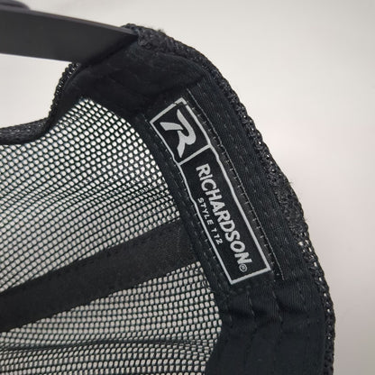 Richardson Trucker Hat Black One Size All Valley Appliance Repair Logo Mesh Back