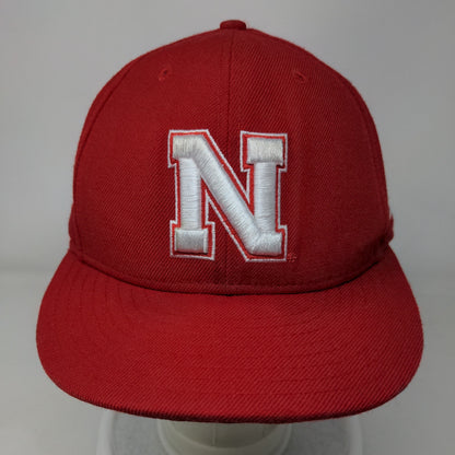 Nebraska Huskers Fitted Hat Red New Era 59Fifty Size 7 5/8 Embroidered 100% Wool