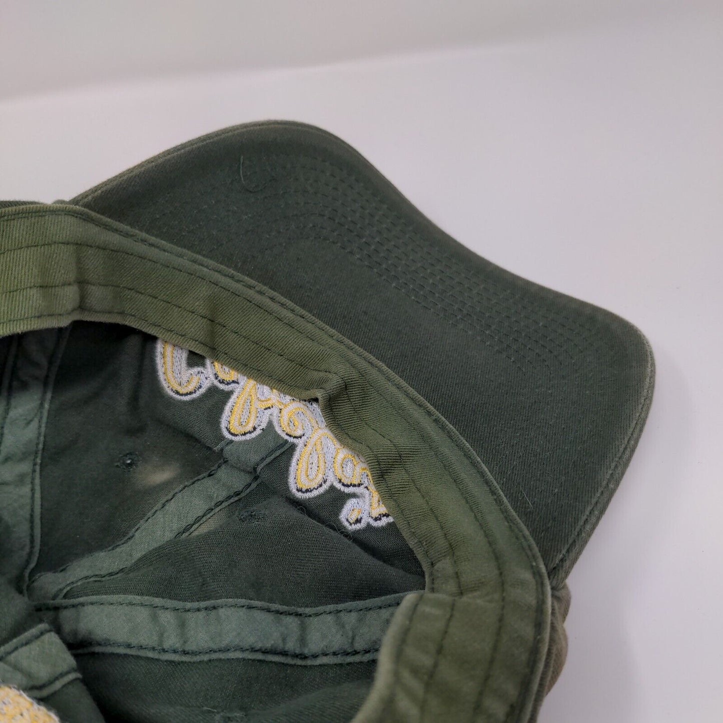 Cabela's World Foremost Outfitter Slideback Hat Green OS Adjustable Embroidered
