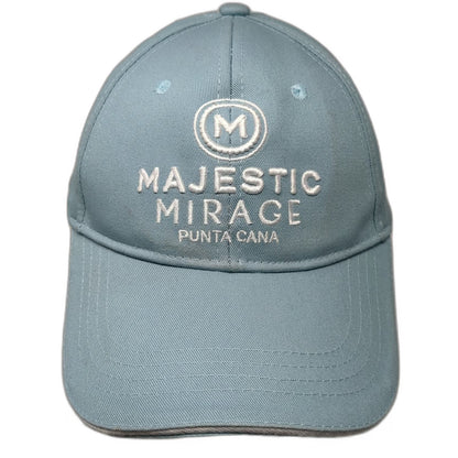 Majestic Mirage Punta Cana Resorts Blue One Size Baseball Cap Hat Slideback