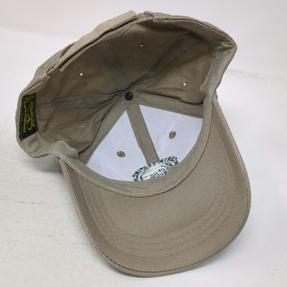 Headliner Corta-Flx Horse Logo Baseball Cap Beige One Size Strapback Hat Cotton