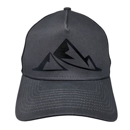 New Era Snapback Trucker Hat Gray OSFM Adjustable 9Forty Mesh Back 6 Panel