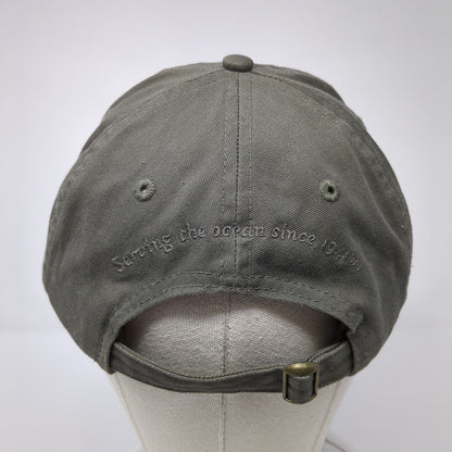 Pacific Seafood Slideback Hat Gray One Size Adjustable Embroidered