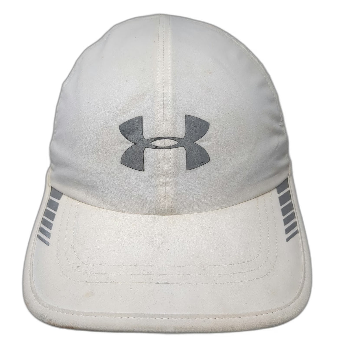 Under Armour Baseball Cap White One Size Reflective Mesh Strapback Running Hat