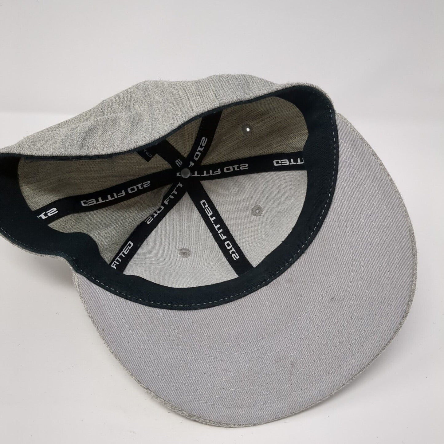 Idaho Fitted Hat Gray 7 1/4-7 5/8 Solid 6 Panel Vent Holes Outdoor