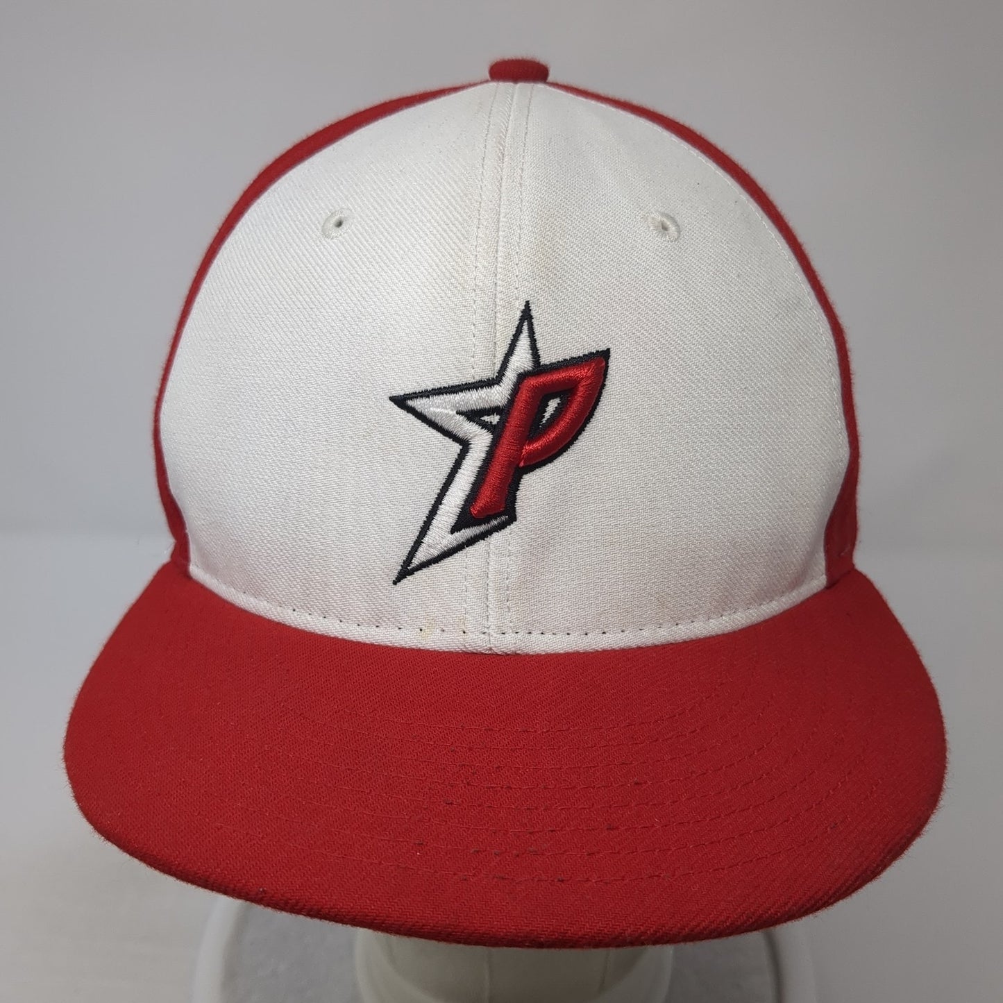 P Logo Strapback Hat Red Large Adjustable Embroidered Richardson Surge