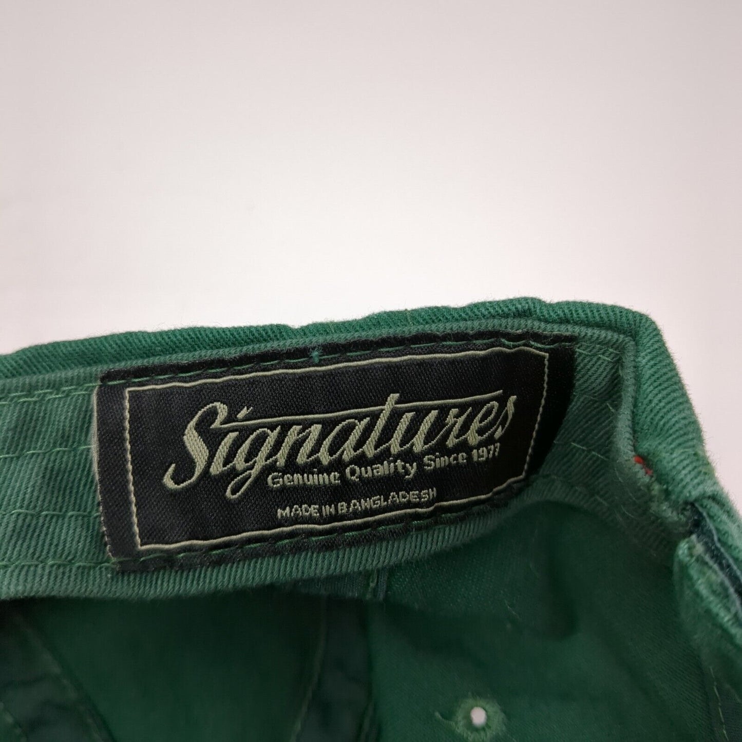 Lucky Dad Strapback Hat Green One Size Adjustable Embroidered 6 Panel