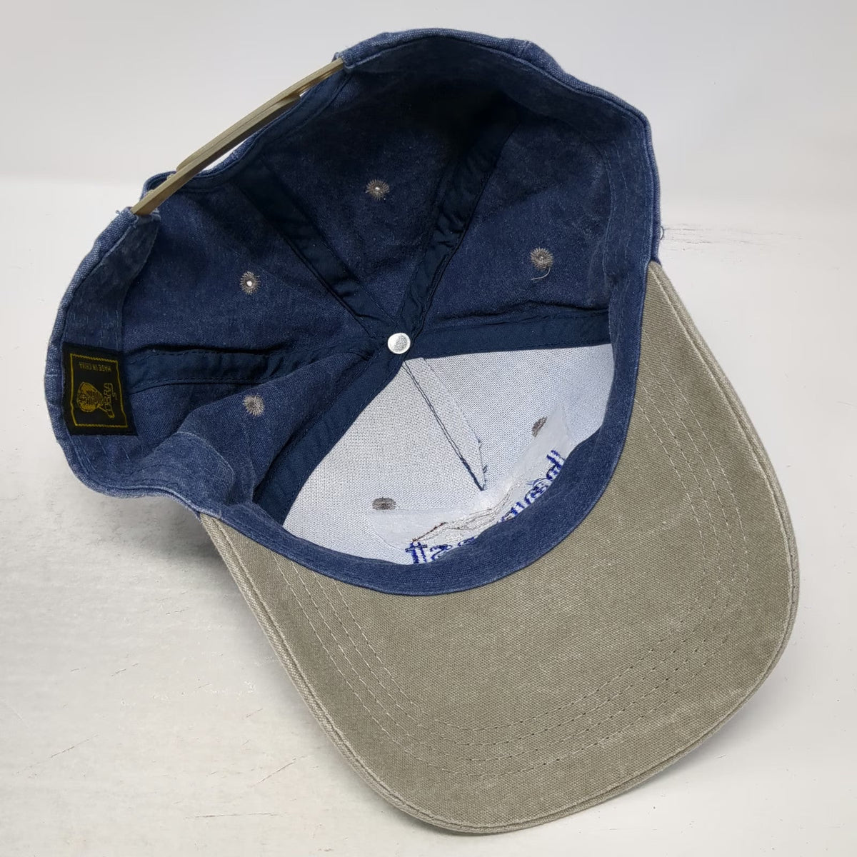 Cobra 5 Panel Blue One Size Snapback Hat Harvest Homes Two Tone Washed Cotton