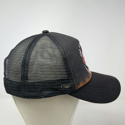 Motley Crue Final Tour All Bad Things Trucker Hat Black One Size Snapback Mesh