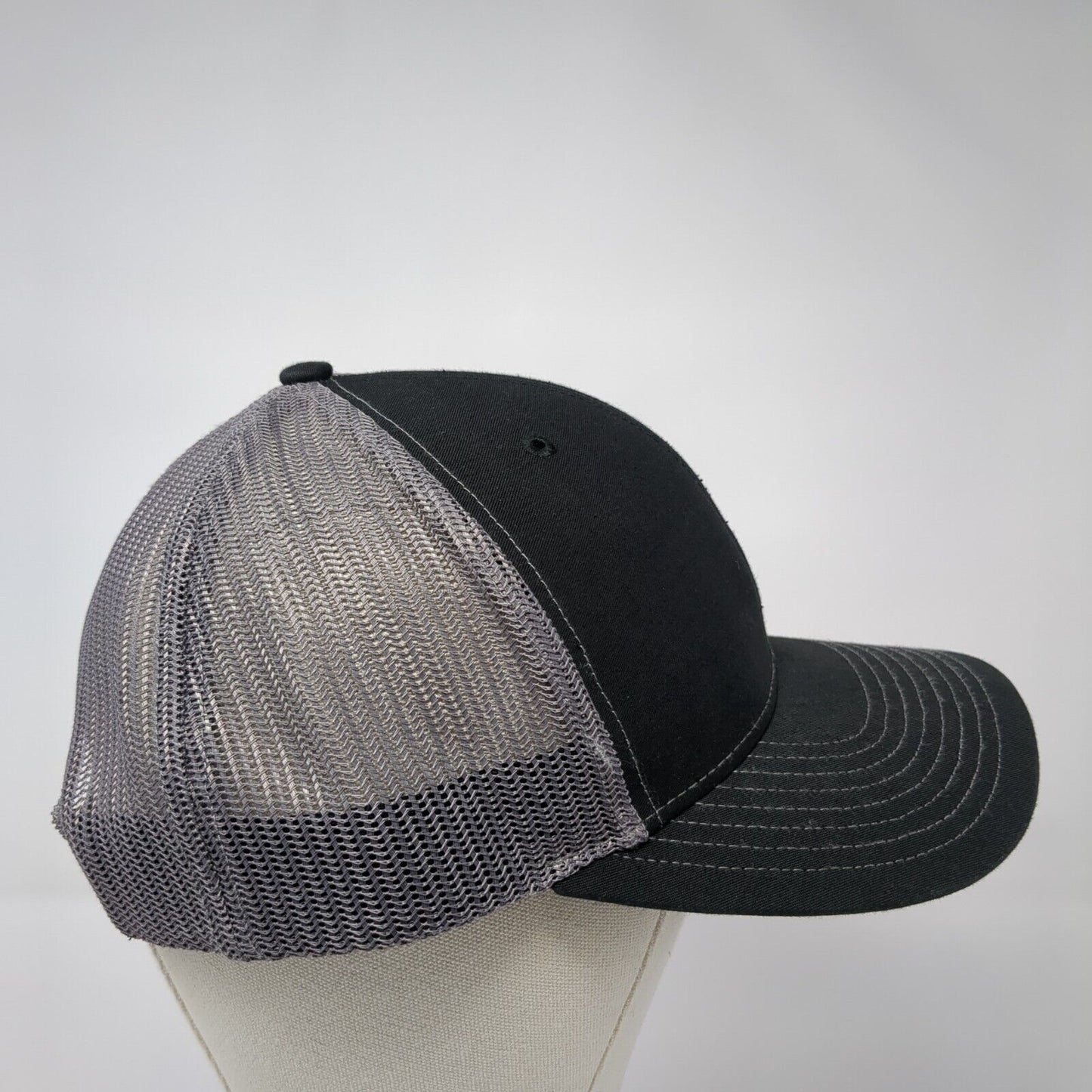 Salute Apparel Snapback Trucker Hat Black One Size Embroidered Logo