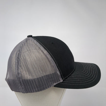 Salute Apparel Snapback Trucker Hat Black One Size Embroidered Logo