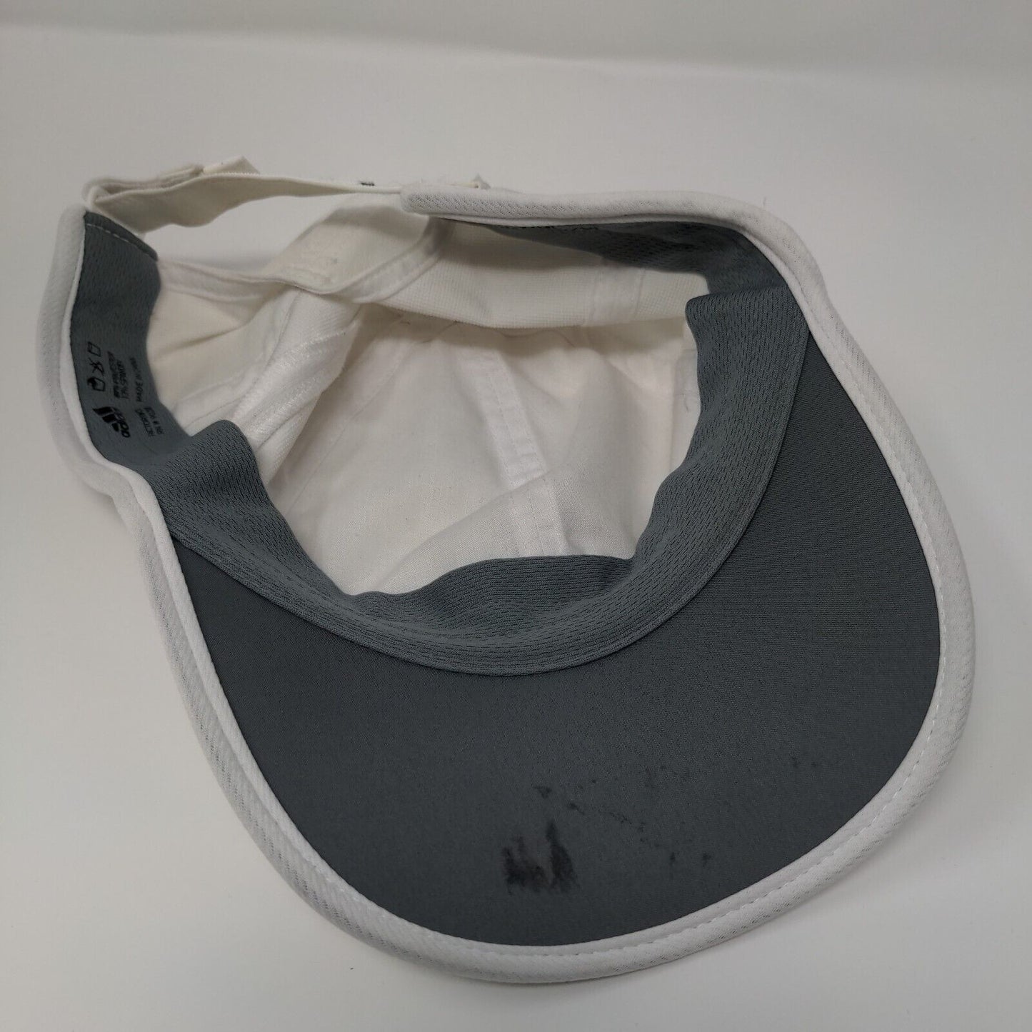 Adidas 3 Stripes Strapback Hat White One Size Solid Adizero Climacool
