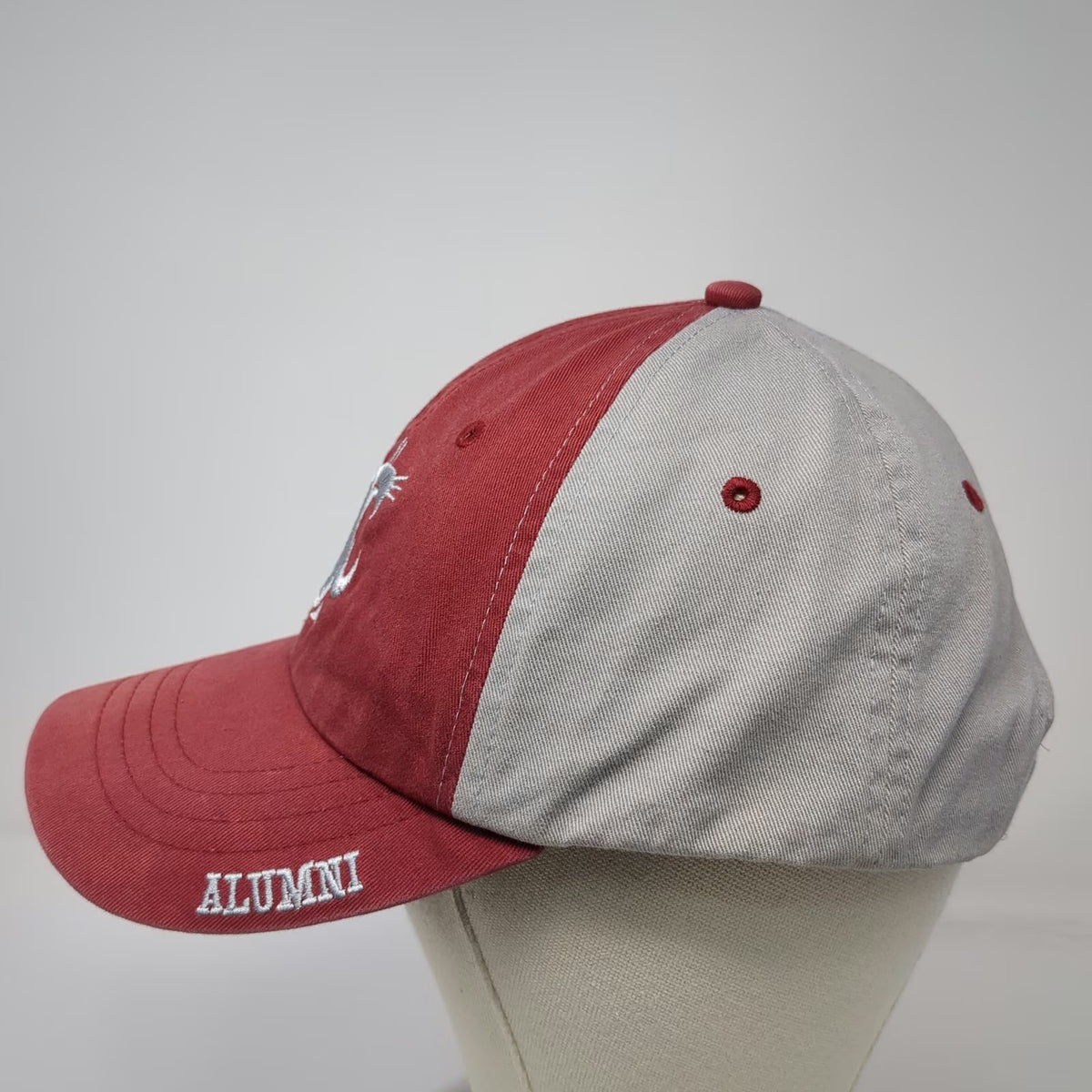 Pukka Baseball Cap Red Gray One Size NCAA Washington State University Alumni Hat