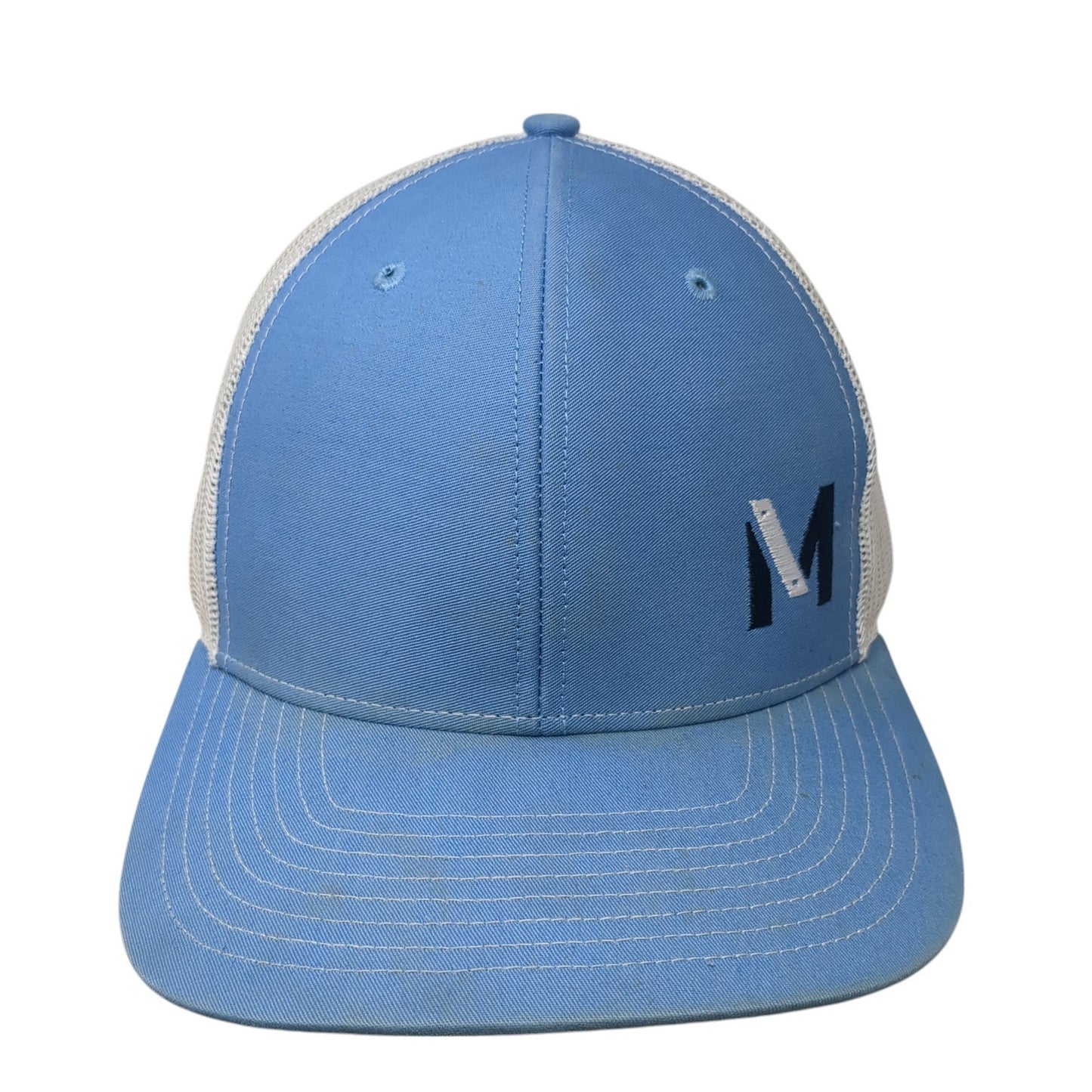 Midwest Lumber Snapback Trucker Hat Blue OS Adjustable Mesh Back Richardson