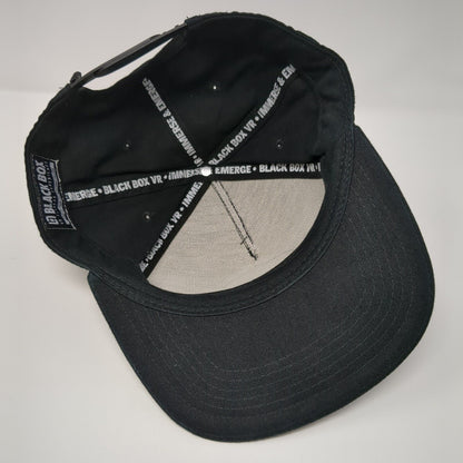 Black Box VR Fitness Immerse & Emerge Snapback Hat Black OSFA Adjustable 6 Panel