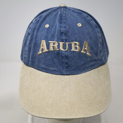 ATT Headwear Baseball Cap Blue One Size Aruba Embroidery Adjustable Two Tone Hat