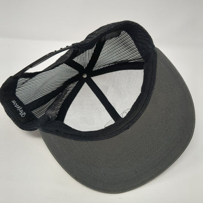 Brixton Mfg Co Patch Snapback Mesh Back Trucker Hat Gray One Size