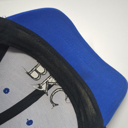 BKC Strapback Hat Blue One Size Mesh Back Adjustable Colorblock Outdoor