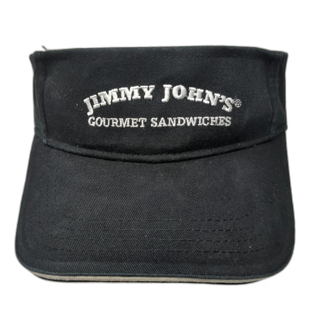 Jimmy John's Gourmet Sandwiches Visor Black One Size Strapback Adjustable Hat
