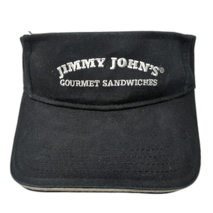 Jimmy John's Gourmet Sandwiches Visor Black One Size Strapback Adjustable Hat