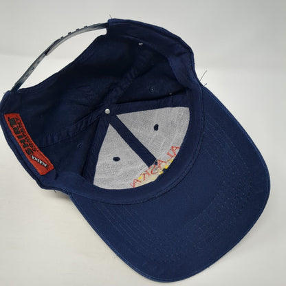 ALASKA Snapback Hat Blue One Size Adjustable Embroidered Patriotic Shirt & Co.